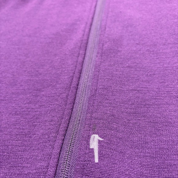 Ibex Merino Wool Full Zip Jacket Purple Pockets Hiking Outdoors Size L - Picture 6 of 15